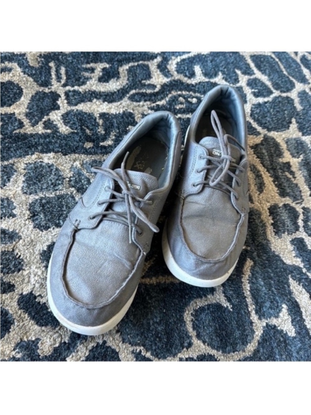 Skechers On The Go Low Top Lace up Sneakers/Shoes Sz 12 Lightweight Charcoal